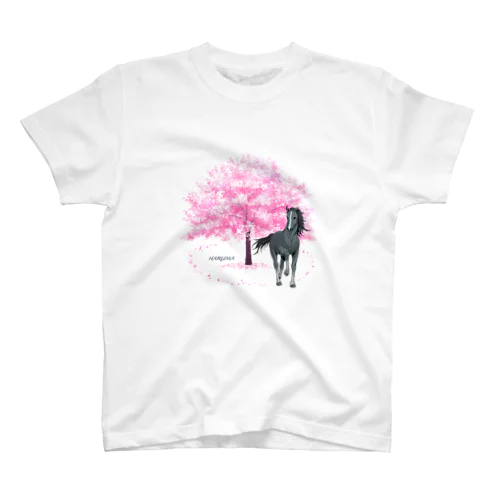 With Cherry Blossoms 🌸🐎バックプリントなし スタンダードTシャツ