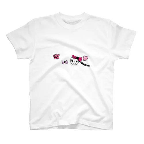 女の子　ピンク スタンダードTシャツ