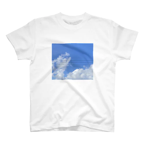 青空と雲 Regular Fit T-Shirt