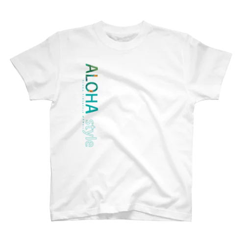 ALOHA style blue green　131 Regular Fit T-Shirt