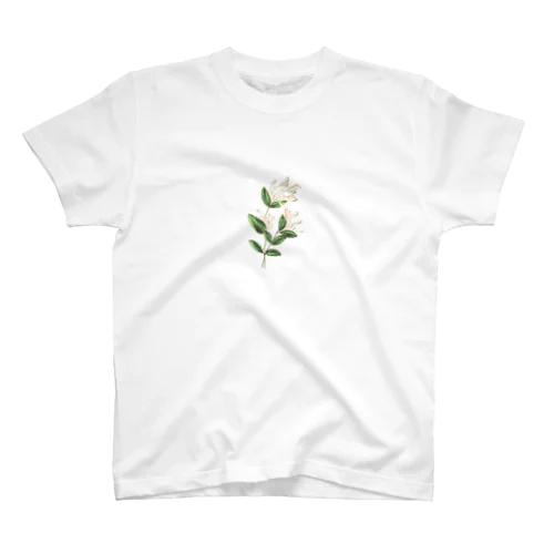 白い花 Regular Fit T-Shirt