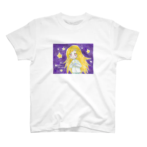 水色の星と少女 スタンダードTシャツ