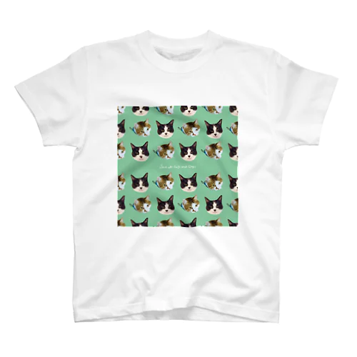 エース&おむすび（グリーン）by musubiyori Regular Fit T-Shirt