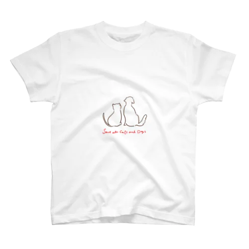 犬猫生活オリジナルグッズ_A スタンダードTシャツ