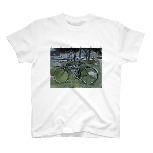 【水彩】自転車がある風景　ロンドンの街角 Regular Fit T-Shirt