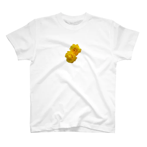 黄色い薔薇の花 Regular Fit T-Shirt