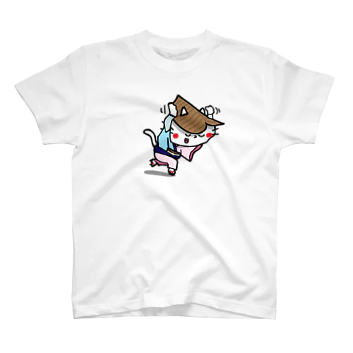 阿波踊りをする子猫 Regular Fit T-Shirt