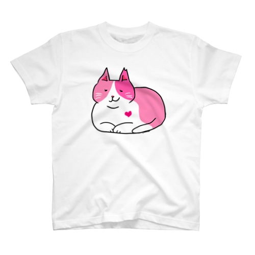 ピンク猫 Regular Fit T-Shirt