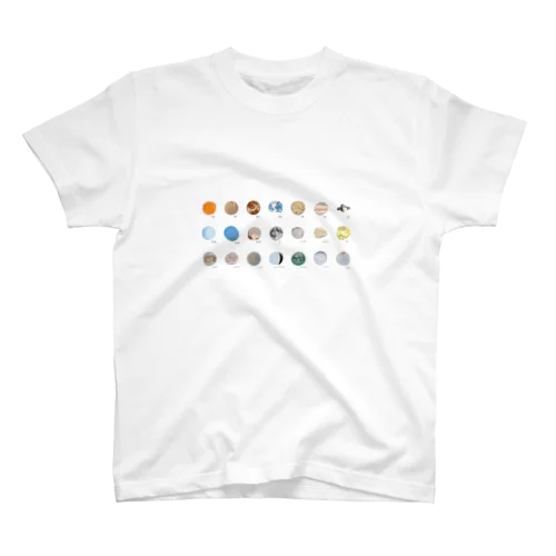 太陽系の星イラスト スタンダードTシャツ