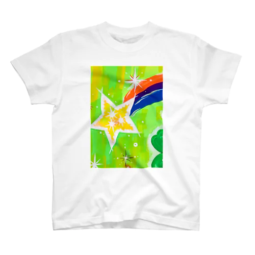 流れ星　(グリーン) スタンダードTシャツ