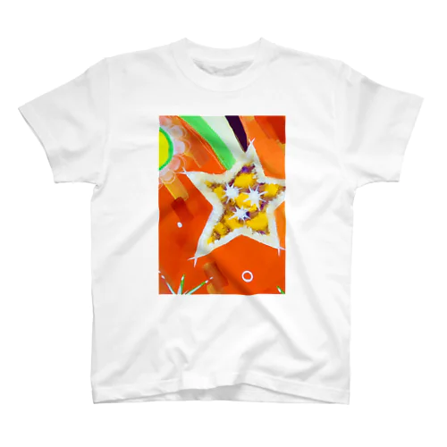 流れ星　(オレンジ) スタンダードTシャツ