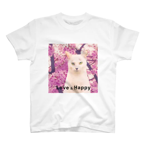 【河津桜】はっちゃん【500円の寄付になります】 スタンダードTシャツ