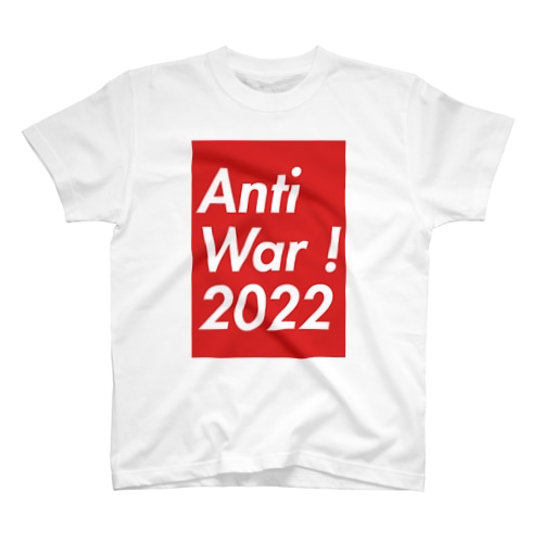 Anti War ! 2022ロゴデザイン Regular Fit T-Shirt