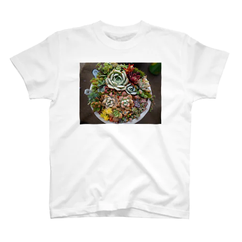 多肉植物寄せ植え Regular Fit T-Shirt