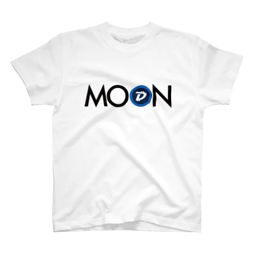 MOON DGB blackfont Regular Fit T-Shirt