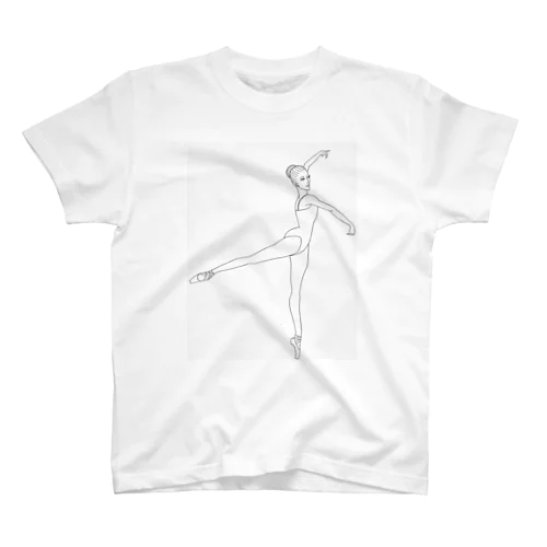 バレリーナ_バランス（シンプル） Regular Fit T-Shirt