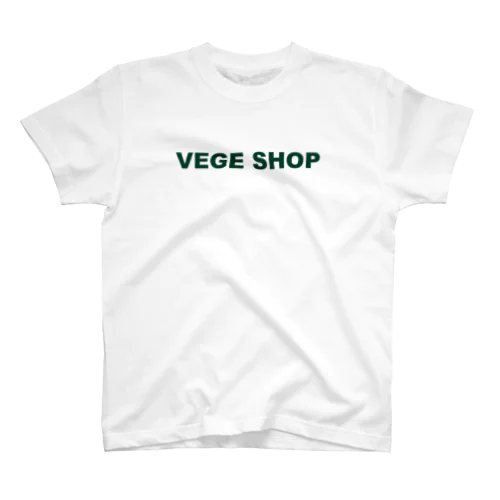 VEGE SHOP 緑文字 Regular Fit T-Shirt