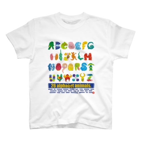 アルファベットアニマルズ Regular Fit T-Shirt