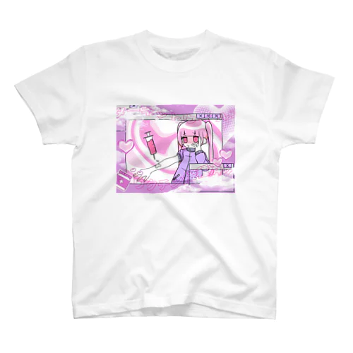 インターネットウイルスおワクチン PINK スタンダードTシャツ