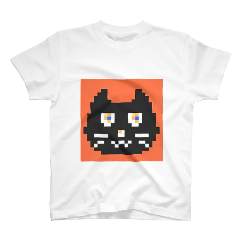 ドッド絵　Kuroneco-boya　黒猫 Regular Fit T-Shirt