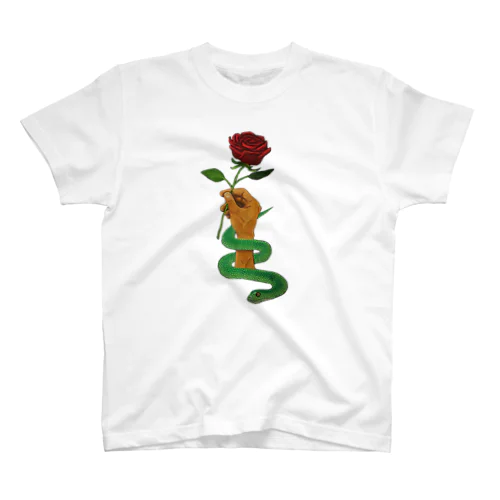 薔薇と蛇 Regular Fit T-Shirt