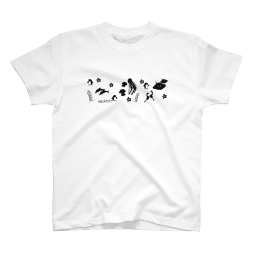 aquariumモノクロ Regular Fit T-Shirt