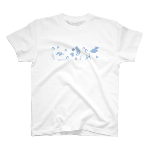 aquariumブルー スタンダードTシャツ