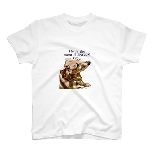 he is the most hungry dog. BLUE Regular Fit T-Shirt