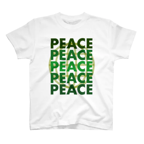 peace×earth グリーン スタンダードTシャツ
