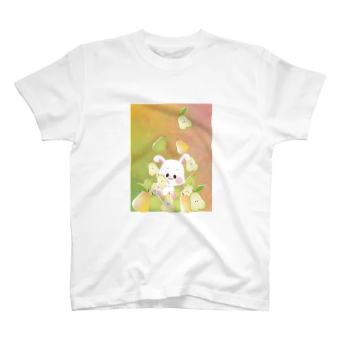 洋ナシ×白うさぎ スタンダードTシャツ