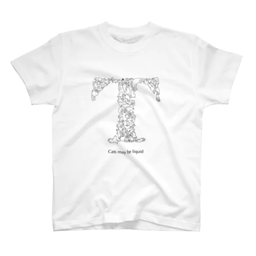 猫文字『T』 スタンダードTシャツ