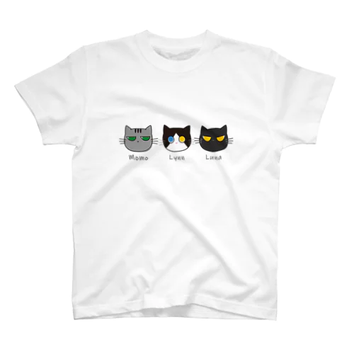 むいむ家のねこたちTシャツ スタンダードTシャツ