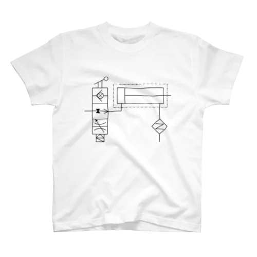 空圧回路S Regular Fit T-Shirt