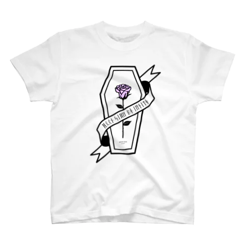 【MOON SIDE】Rose Coffin Ver.1 #Black Purple スタンダードTシャツ