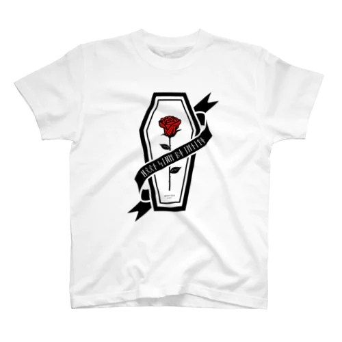 【MOON SIDE】Rose Coffin Ver.2 #Black Red スタンダードTシャツ