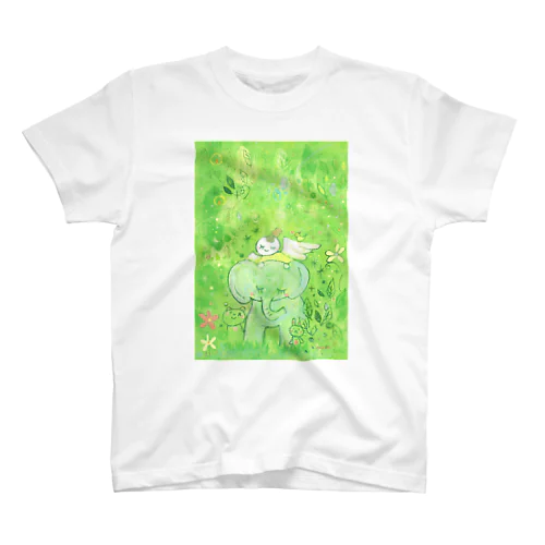 森の中をさんぽ Regular Fit T-Shirt