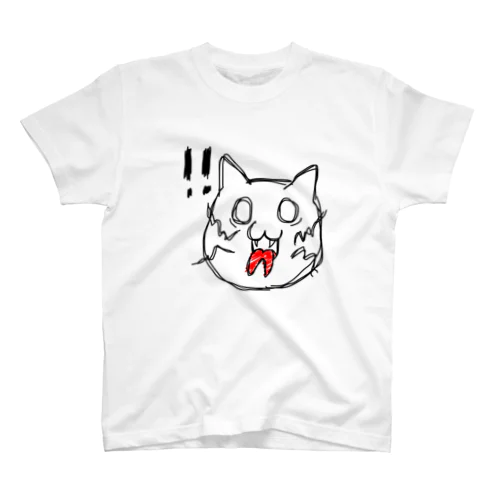 狂う猫 (驚) スタンダードTシャツ