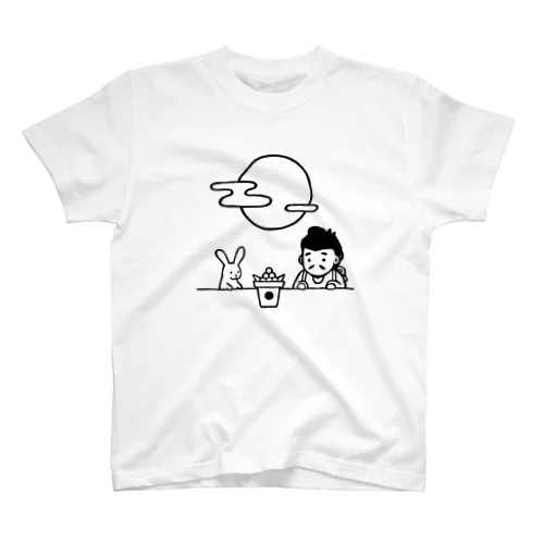 和紙太子君お月見 Regular Fit T-Shirt