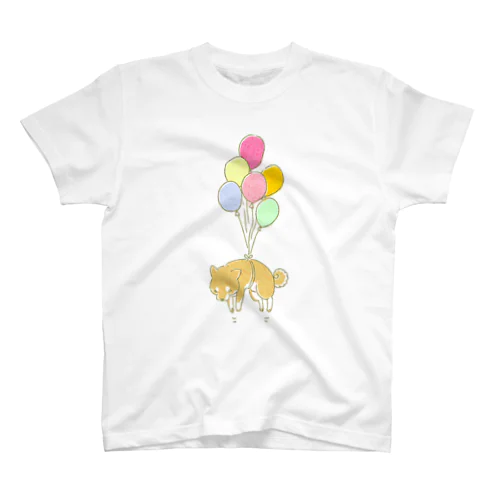 風船柴犬（赤柴） スタンダードTシャツ