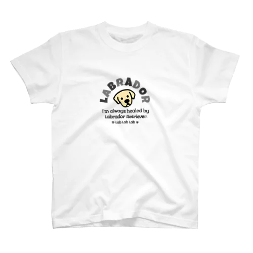 ラブラドール（イエローラブ）メッセージTシャツ Regular Fit T-Shirt