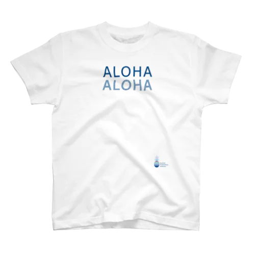 ALOHA マリンボーダー(blue)　014 スタンダードTシャツ