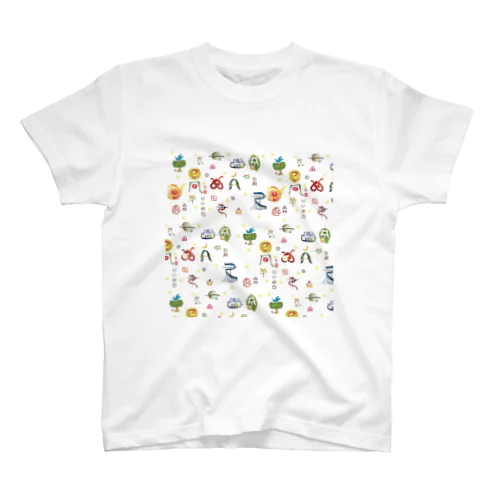 ヲシテ文字いろいろ スタンダードTシャツ