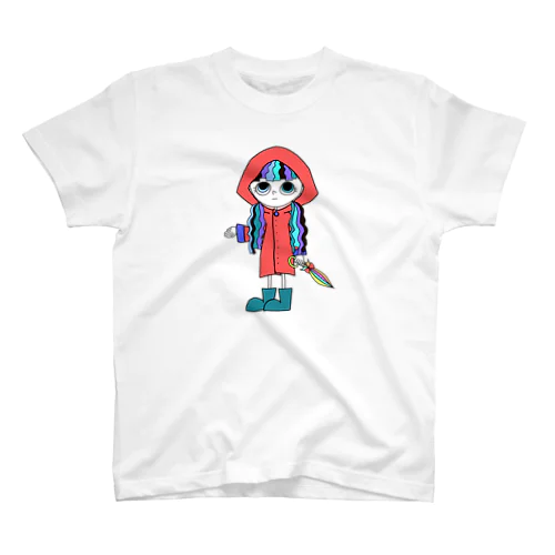 Rainちゃんの雨降りチェック Regular Fit T-Shirt