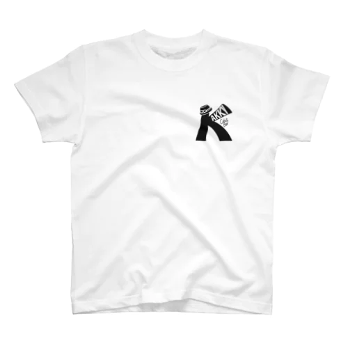 Kakky's ステッカー（白地に黒文字） Regular Fit T-Shirt