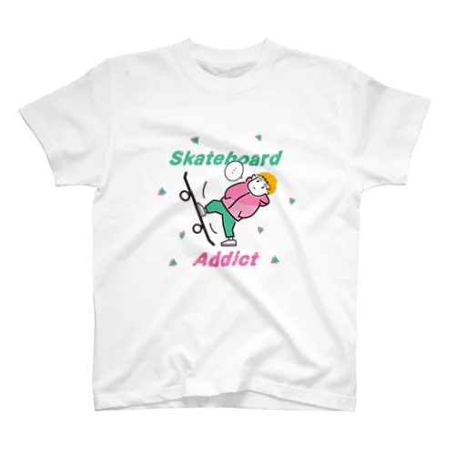 スケボーが足にくっついちゃった。 スタンダードTシャツ