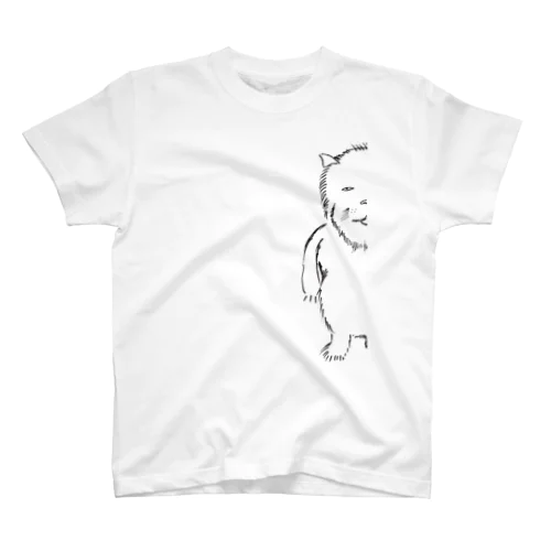 ぶさねこ半分。 スタンダードTシャツ