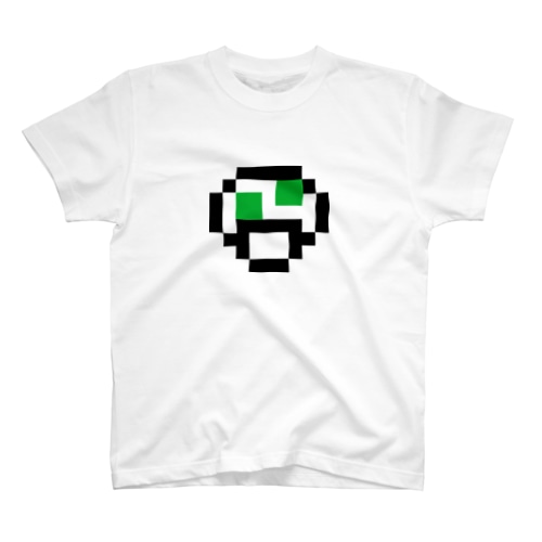 ピクセル　緑きのこ Regular Fit T-Shirt