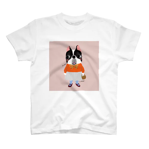 フレブルのおーちゃん（背景あり） Regular Fit T-Shirt