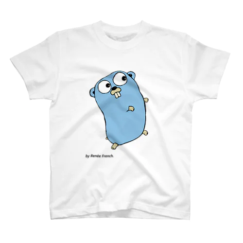 Blue Gopher くん Regular Fit T-Shirt