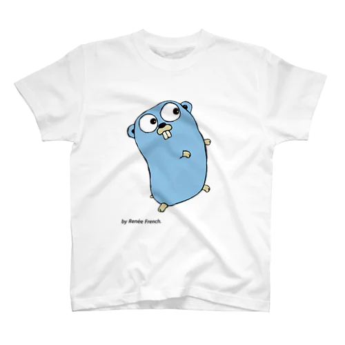 Blue Gopher くん スタンダードTシャツ